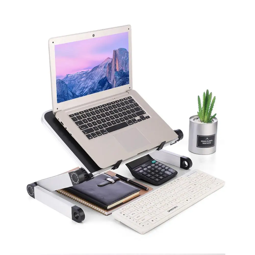 

Adjustable Folding Laptop Desk Stand Portable PC Computer Workstation for Bed Table Couch Office