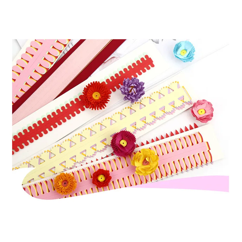 1 пакет (10 шт) цветок Квиллинг бумажные полоски Красочные оригами DIY ремесло