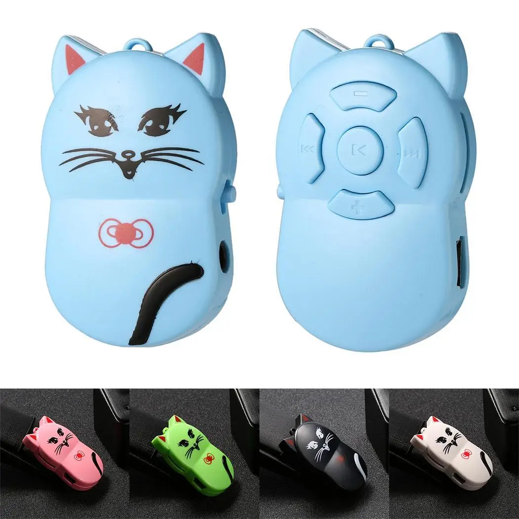 Cute Kitty Cartoon Music Player Support 3.5mm Stereo Jack Around 4 Hours TF USB 2.0 Card Micro Mini MP3 | Электроника