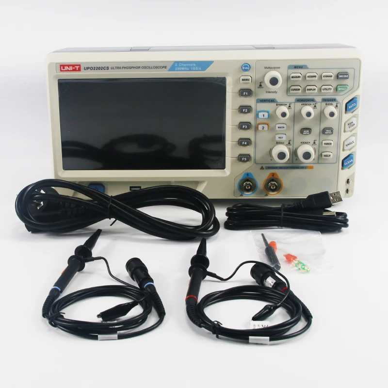 UNI T блок UPO2202CS цифровой Супер флуоресцентный осциллограф 1GS/s частота