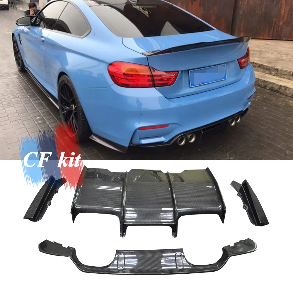 Комплект CF из настоящего углеродного волокна M4 кузова автомобиля задняя губа