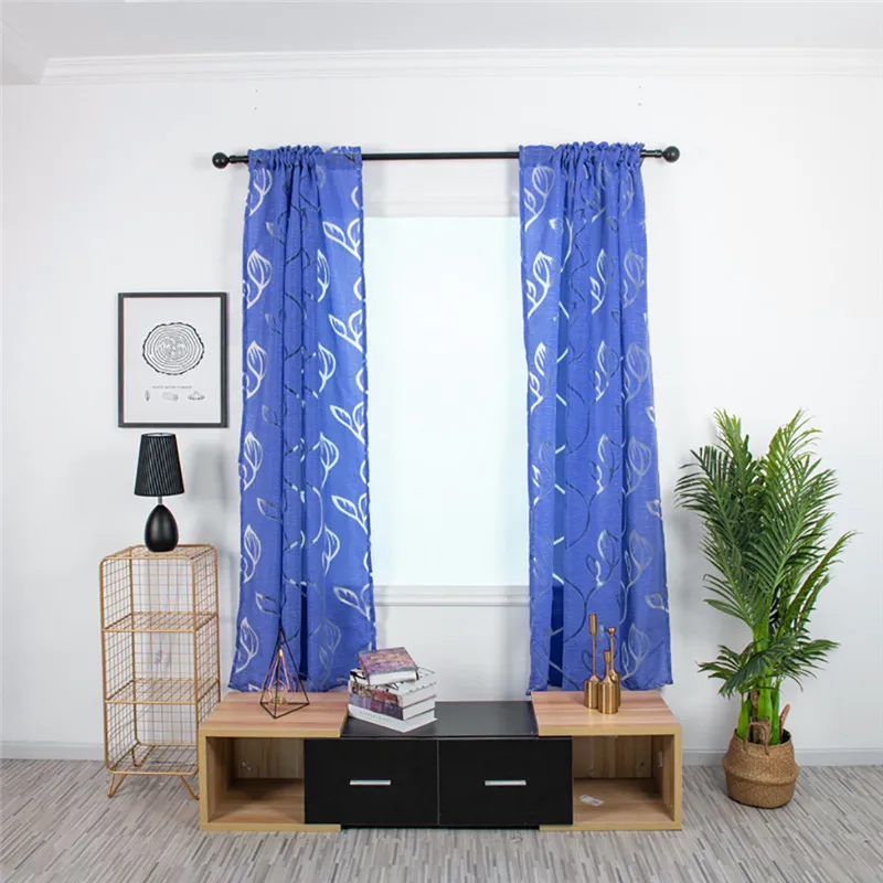 Trees Sheer Curtain Tulle Window Treatment Voile Drape Valance Fabric curtains for bedroom rideaux pour le salon #4O09 | Дом и сад