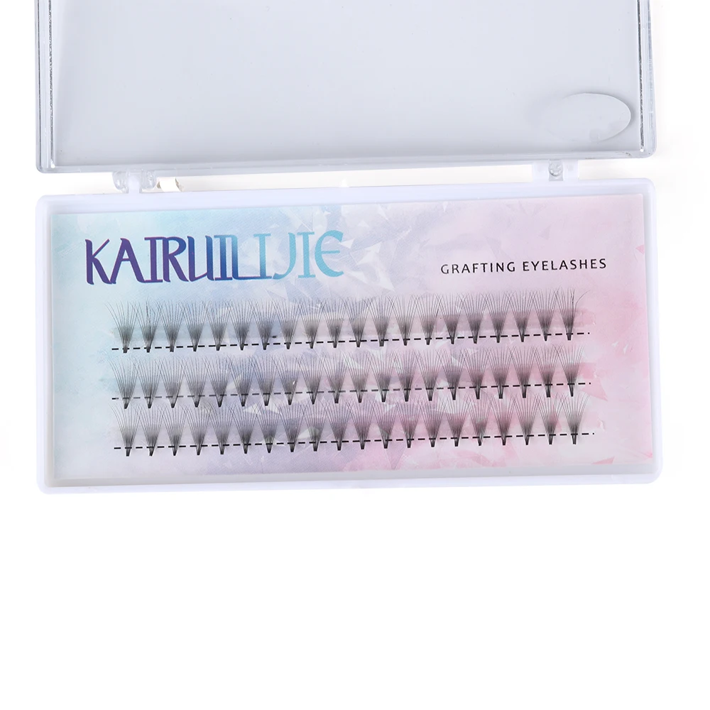 60 кластерных объемных вееров Индивидуальные Накладные ресницы без узелков