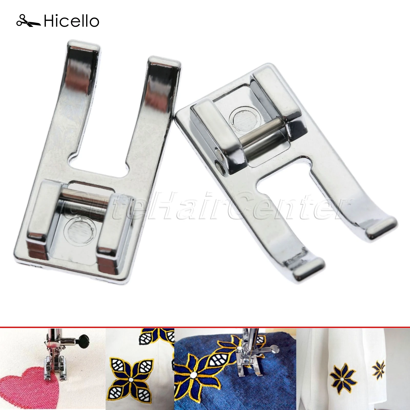 Совместимая прижимная лапка Hicello 1 шт. с открытым носком для вышивки аксессуары