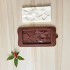 Силиконовая форма для шоколада, инструменты для выпечки в форме фрагментов, антипригарная силиконовая форма для торта, желейные конфеты, 3D формы сделай сам, кухонные аксессуары