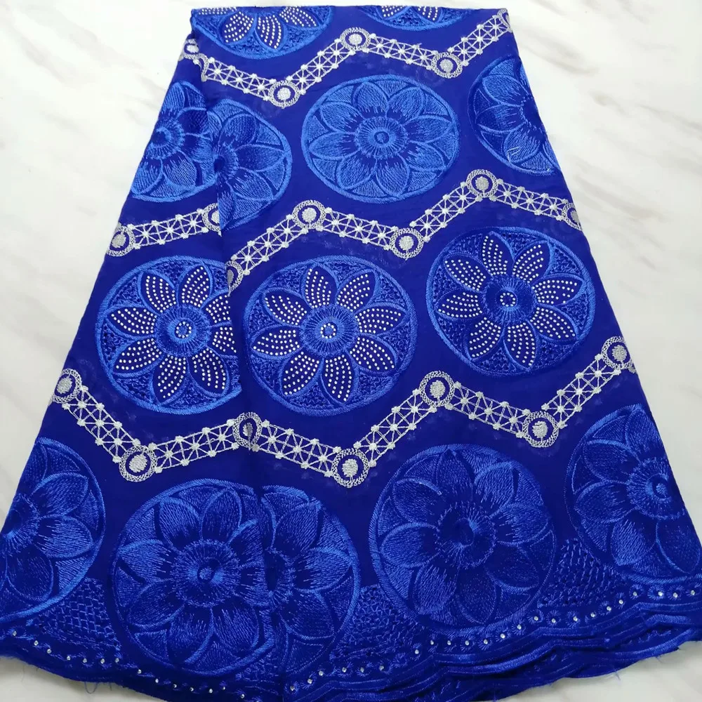 

2019 High quality Stone embroidery cord African Guipure Cotton Swiss Cord French lace Fabric for Dress Gift 5yards/lot LPL11284