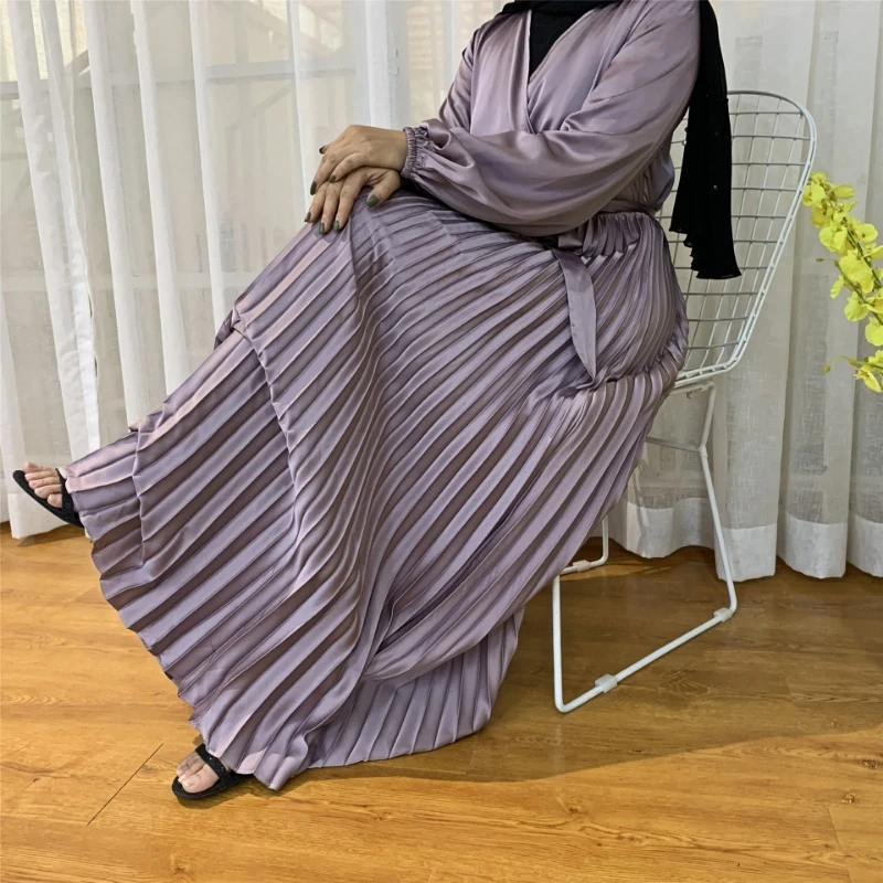 

Eid Ramadan Mubarak Caftan Muslim Fashion Satin Evening Prom Dresses Arabic Moroccan Turkey Dubai Abayas For Women Vestidos Robe