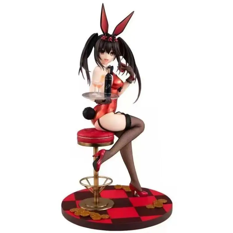 

NEW Anime Date A Live Light Novel Ver. Kurumi Tokisaki Bunny Ver PVC Action Figure Model Adult Collection Toy Birthday Gift