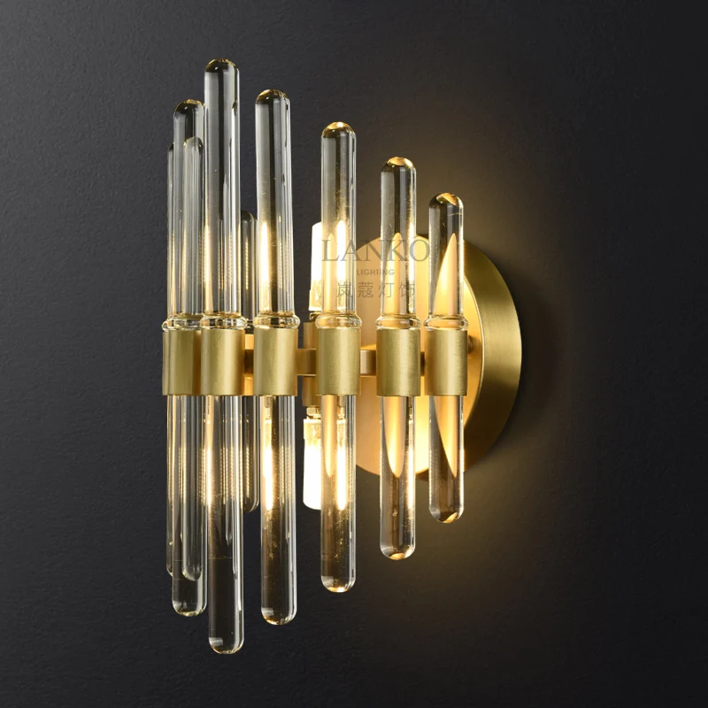 Современный светильник роскошный хрустальный настенный американский простой