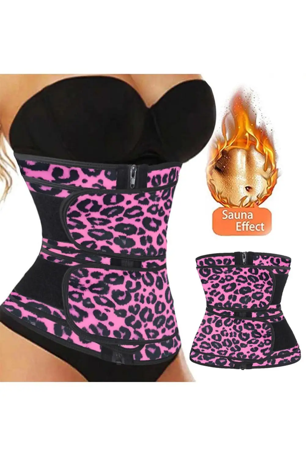 Красный Леопардовый/Змеиный/цветочный принт компрессионный двойной ремень из неопрена тренажер талии для
