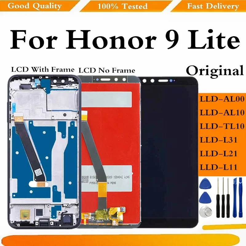 

ЖК-дисплей для Huawei Honor 9 Lite с сенсорным экраном, дисплей с рамкой для Honor 9 Lite, L31, L21, оригинал