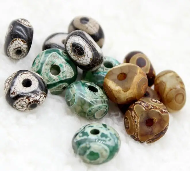 

Бусины в винтажном стиле из агата, 12 х7 мм, 10 шт.