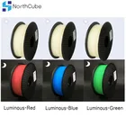 Светится в темноте нить для 3D-принтера, нить из полилактида, 3D пластик, 1,75 мм, светящаяся нить для принтера, 1 кг, красный, зеленый, синий