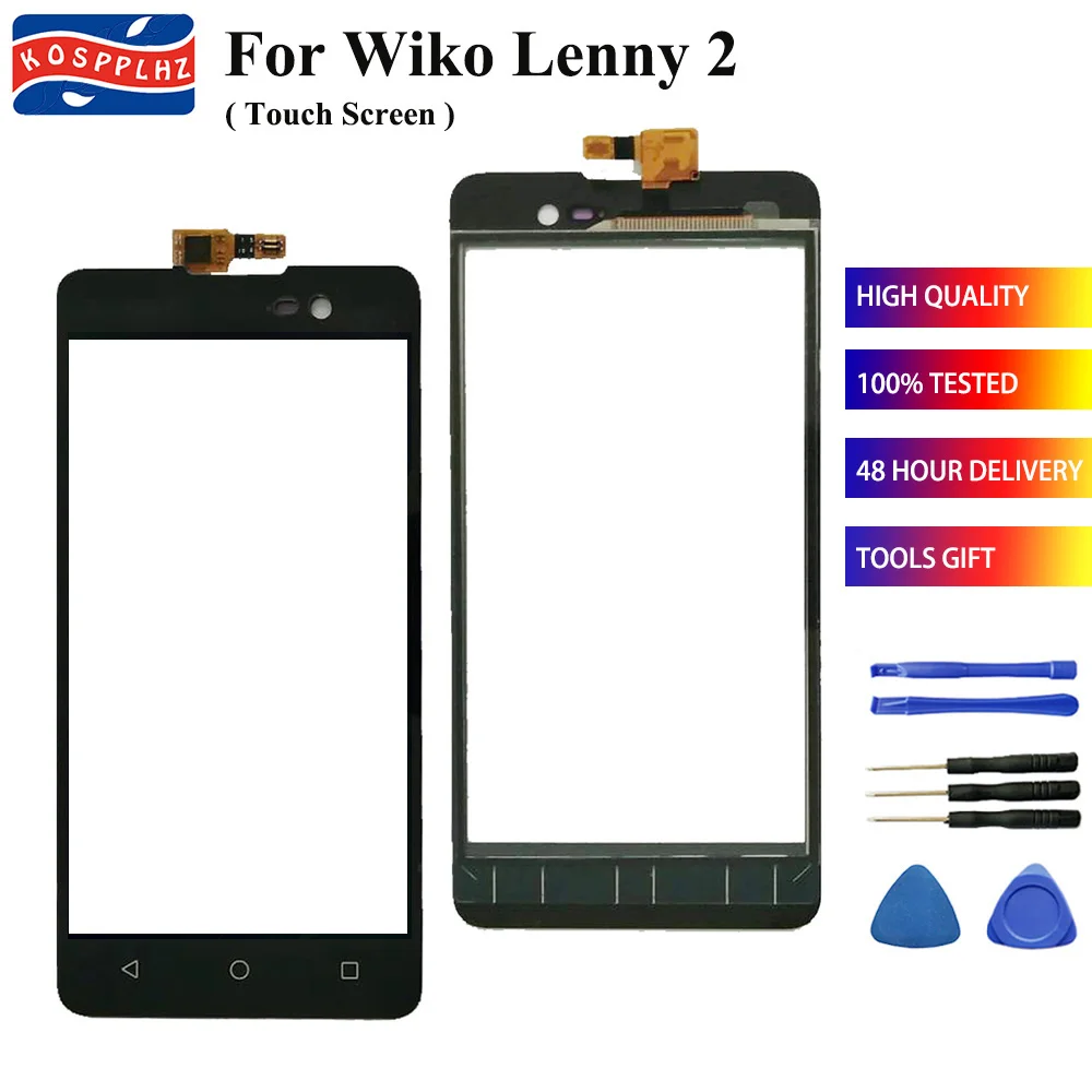 KOSPPLHZ Новинка для wiko lenny 2 сенсорный экран внешняя сенсорная стеклянная панель 5 0