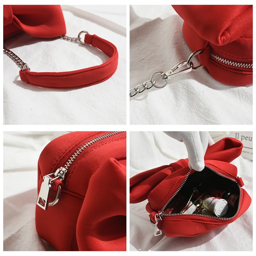 Милые забавные женские сумки на плечо с бантиком роскошные Сумки из