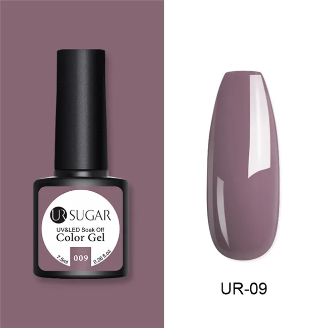 UR-09 Ur Sugar 7,5 мл замачиваемый УФ-гель-Лак Блеск красная серия Полупостоянный Гель-лак для нейл-арта светодиодный Гель-лак - Цвет: UR-09