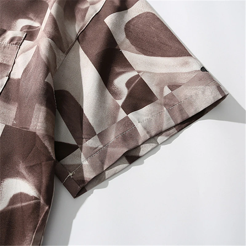 

Rainbowtouches Summer High Street Casual Tops Digital Printing100%Polyester Hip Hop Short Sleeve Shirts Unisex