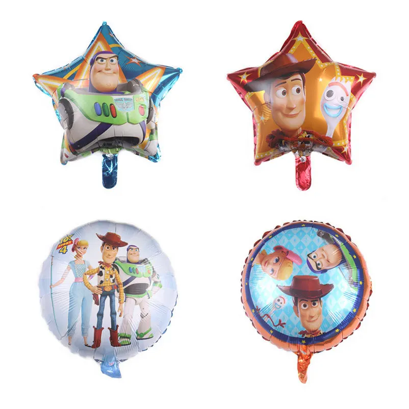 1 шт. История игрушек Тема 18 дюймов алюминиевой фольги воздушный шар Baby Shower для