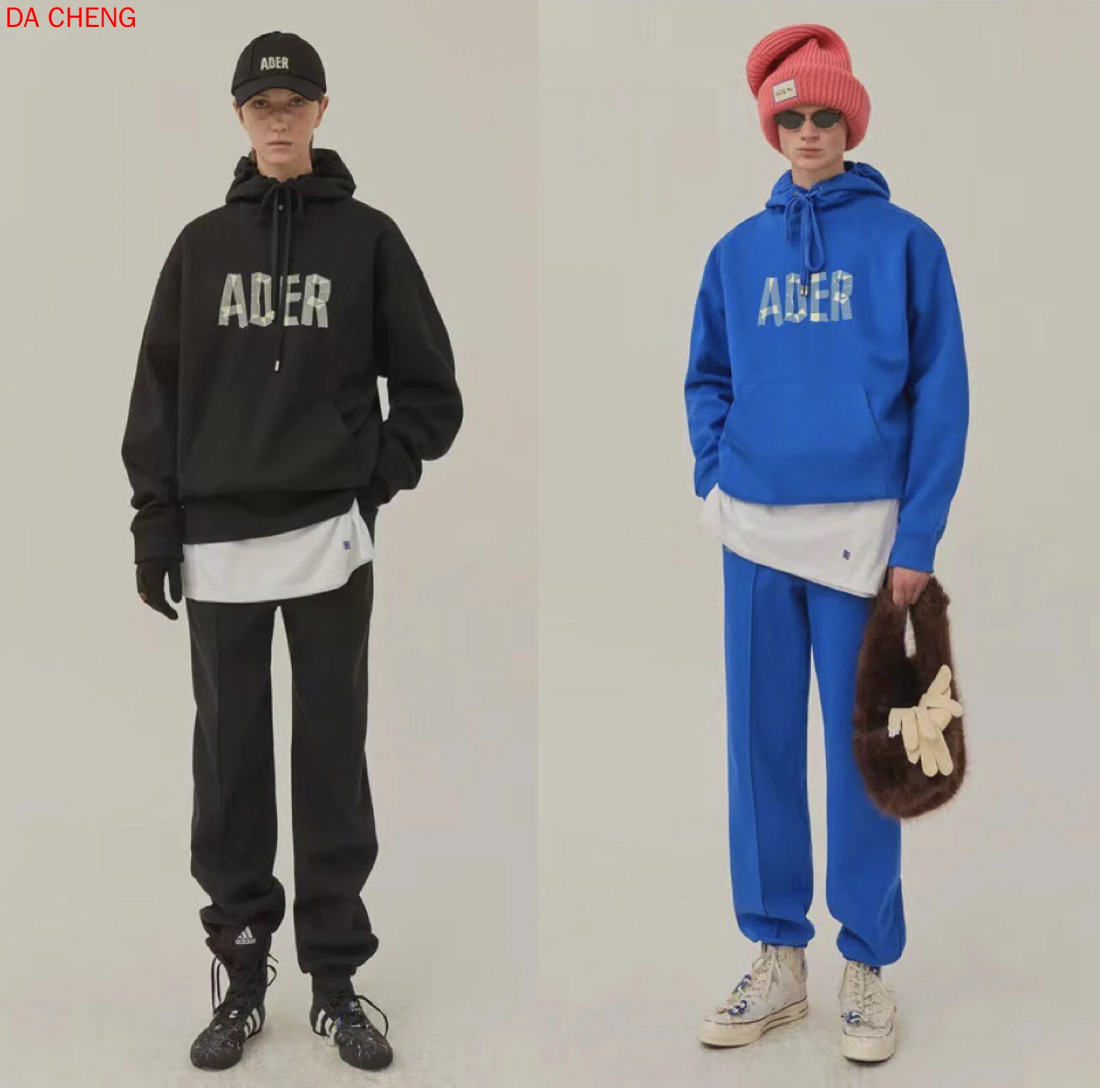 

Korean Designer Ader New Product Origami Hooded Printed Letter Health Cloth Sweater Bf Men and Women the Same Paragraph