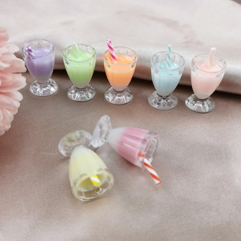 

20 Bubble Tea Charm Cabochons Ornament or Scrapbook DIY Crafts Resin Milk Tea Pendants Charms Boba Bubble Tea TR4DG748F