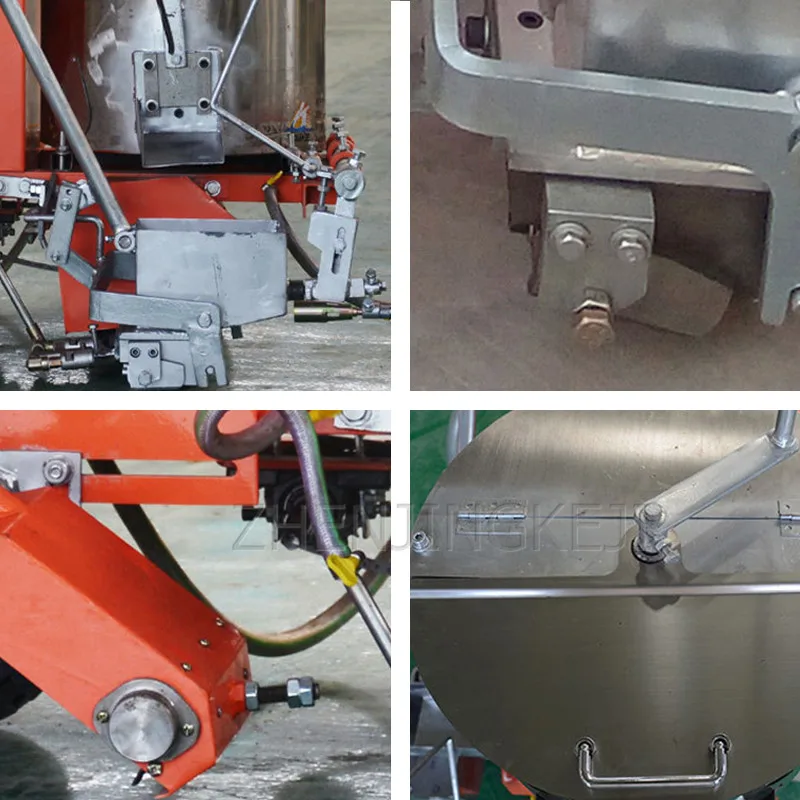 

Highway Hot Melt Heating Marking Machine 5.5KW Draw A Line Community School Parking Space Dividing Line Road Marking Equipment
