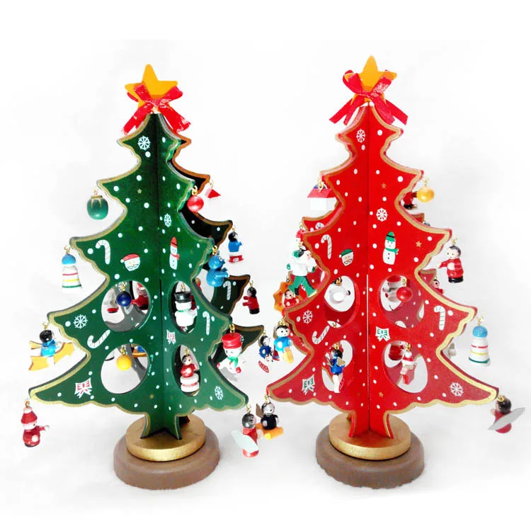 

Christmas decorations creative wooden Christmas tree tabletop decoration wooden Christmas tree