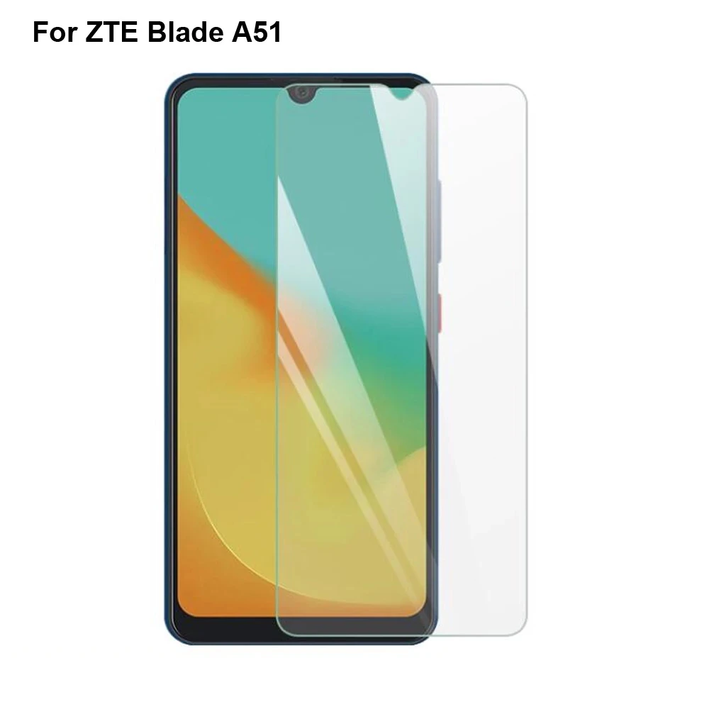 Прозрачный закаленный чехол для zte blade a51 / a71 6 52 дюйма защита экрана