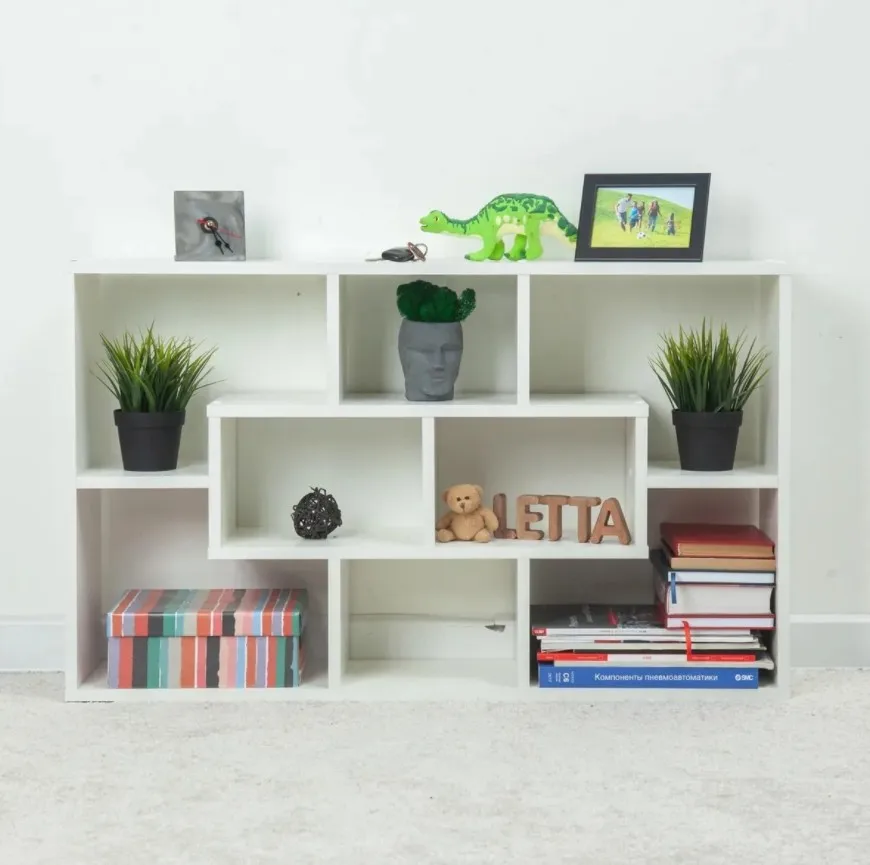 Белые полки для самостоятельной сборки 8 элементов органайзер хранения в шкафу