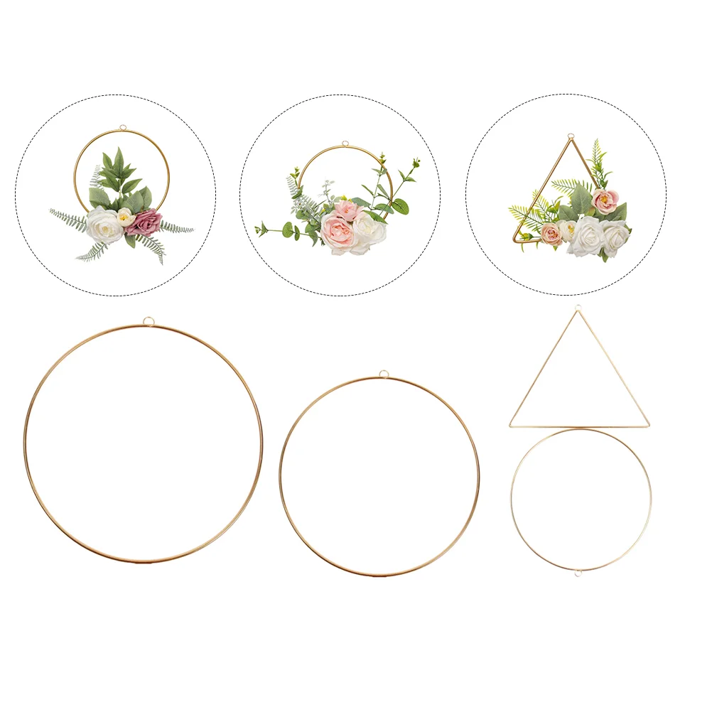 

3pcs DIY Iron Craft Wreath Hoops Simple Iron Craft Frames Wreath DIY Material