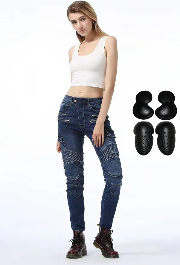 Женские мотоциклетные брюки новые джинсы для езды по бездорожью мотокросса