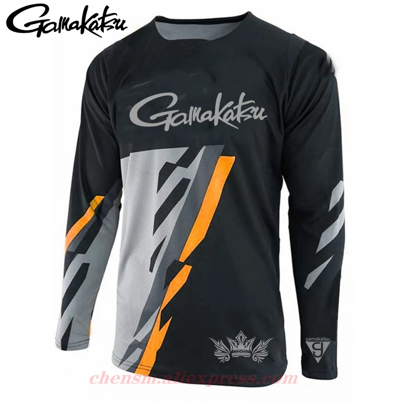 

Gamakatsu Fishing Clothing for Men Jerseys Summer Breathable Quick Dry Sun UV Protection Sportswear Man Outdoor Fishing Shirts