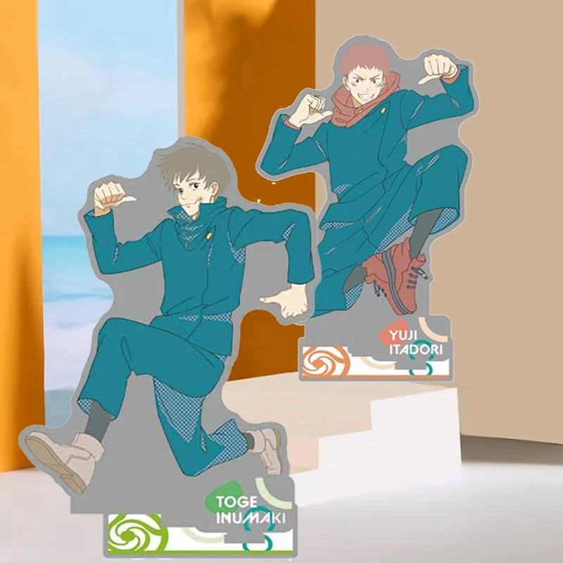 

1Pcs Japanese Anime Jujutsu Figure Itadori Yuji Satoru Acrylic Stand Model Plate Desk Decor Animation Surroundings 15cm