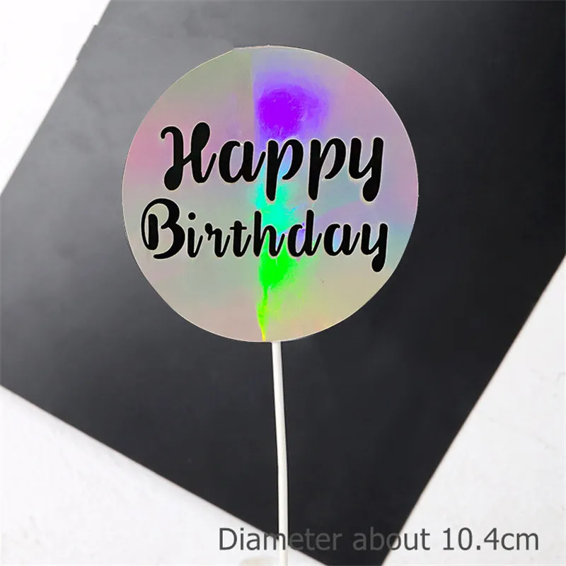 silver birthday Мультфильм милая собака кекс торт Топпер ребенок день рождения принадлежности торт выпечки декоративный торт Декор Игрушка - Цвет: silver birthday