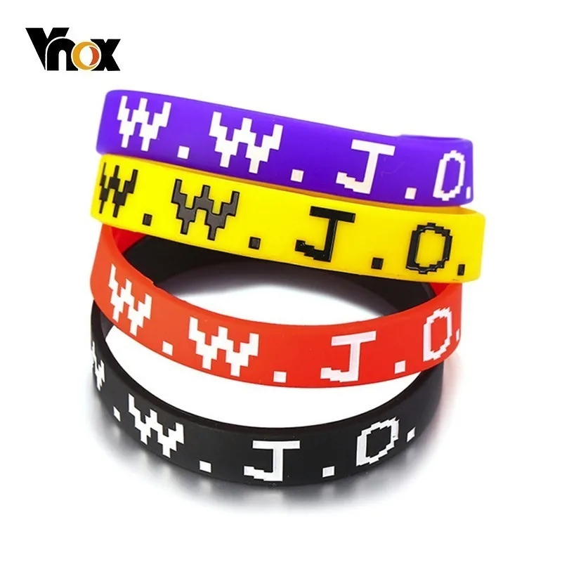 Набор религиозных браслетов Vnox WWJD для женщин и мужчин христианские браслеты