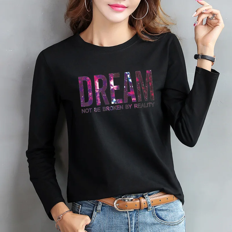 Новинка 2019 женская одежда модные футболки размера плюс с принтом круглый вырез