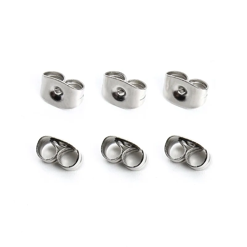 

50pcs Stainless Steel Blank Earring Base Setting 8/10/12/14/16/18mm Cabochon Stud Earrings Jewelry Making DIY Findings