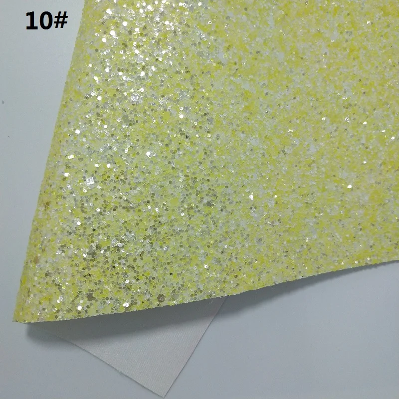 1PC 21X29CM Fluo Chunky Glitter Leather For Making Bows Accessories LEOsyntheticoDIY GM3176B | Дом и сад