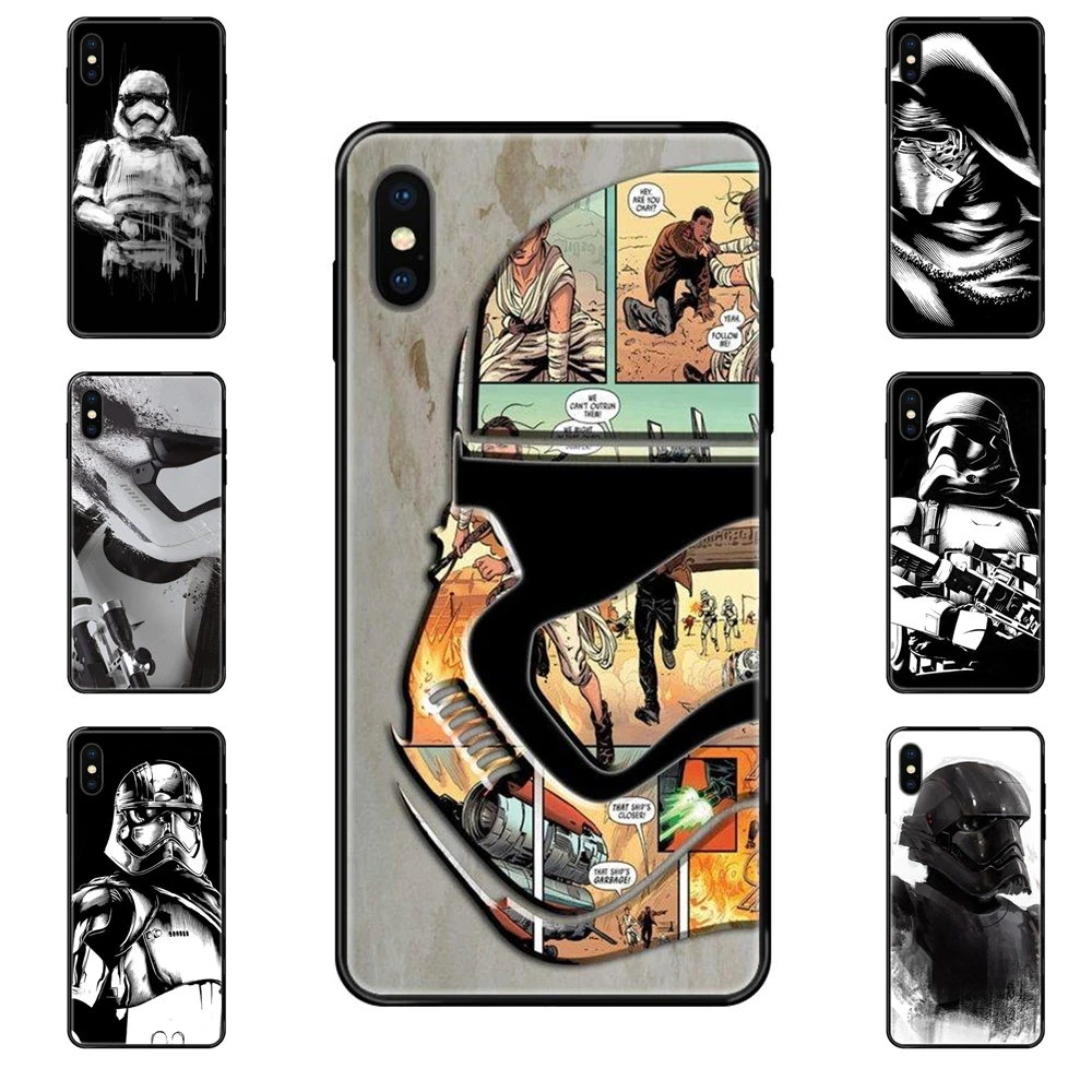 Для Apple iPhone 11 12 Pro 5 5S SE 5C 6 6S 7 8 X 10 XR XS Plus Max Awesome злодей робот черный мягкий чехол из