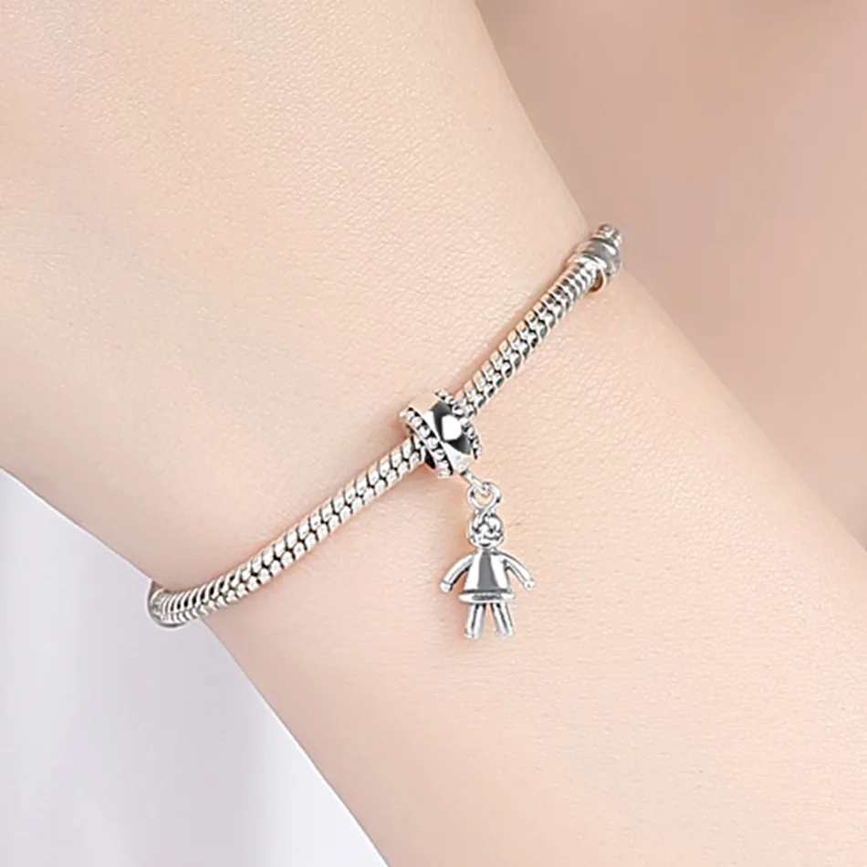 2019 новый 925 пробы серебряная пара маленькая девочка & Подвеска для мальчика