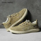 Модные мужские повседневные классические Лоферы золотистого цвета на плоской подошве в стиле ретро для отдыха винтажные Лоферы для вождения