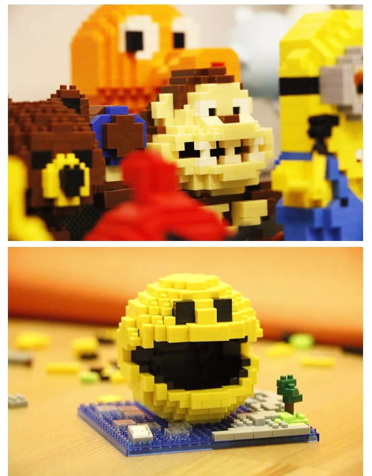 Small Particle Creative Building Blocks for Toy Pixels and Doll Sets toys building blocks > 8 years old Pac Man