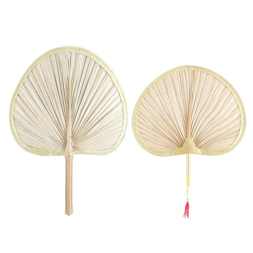 

Summer Cooling Fan Pure Natural Handmade DIY Handmade Palm Leaf Woven Fan Artificial DIY Woven Cooling Fan Home Decoration
