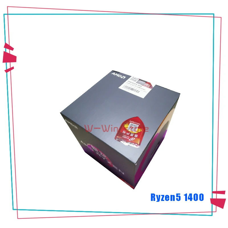 Новый четырехъядерный процессор AMD Ryzen 5 1400 R5 3 2 ГГц YD1400BBM4KAE Socket AM4 с охлаждающим