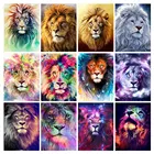 Алмазная мозаика 5d сделай сам, Набор для вышивки крестиком с изображением Льва, животного, домашнее украшение для стразы, подароккартины на стенукартина стразамимозайка алмазамикартины алмазные стразы