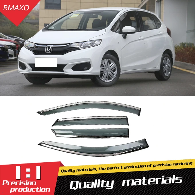 Для Honda FIT 2018 Пластиковый оконный козырек Vent Shades Защита от солнца и дождя для