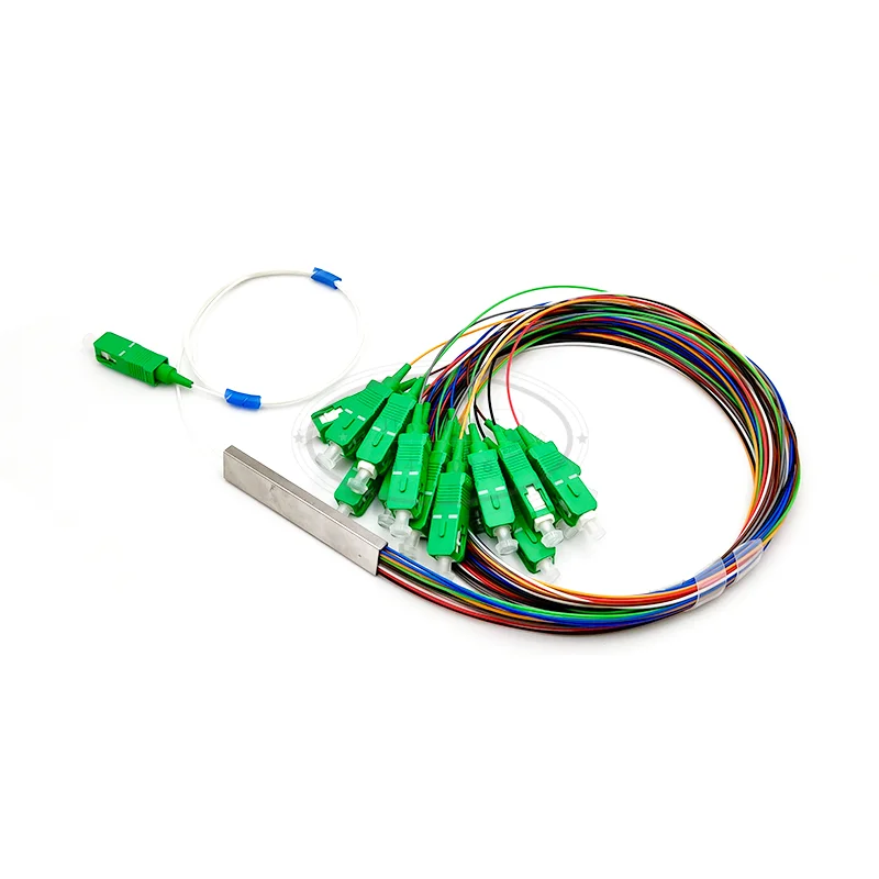 FTTH PLC сплиттер 1X16 SC/APC SM 0 9 мм G657A1 1 м PVC волоконно оптический