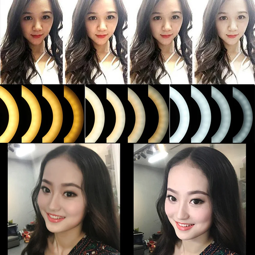 Новый выдвижной монопод для селфи со штативом светодиодный светильник 16 см с