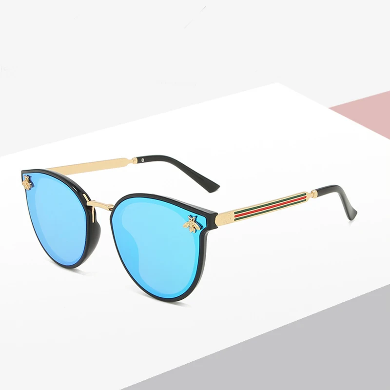 

2021 Luxury Little Bee Fashion for Women Sunglasses Men Square Brand Design Sun Glasses Oculos Retro Glasses Women UV400