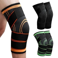 1 pair knee brace non slip comfortable knee brace double strap compression sleeve running squat fitness protective gear unisex