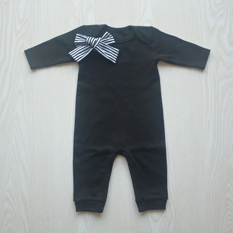 Детский комбинезон из органического хлопка с бантом для девочек весенняя одежда
